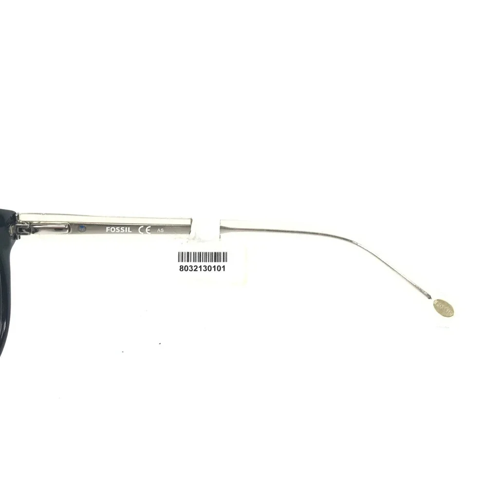 Fossil Eyeglasses Frames FOS6044 HIM Black Round Cat Eye Thick Rim 52-16-140